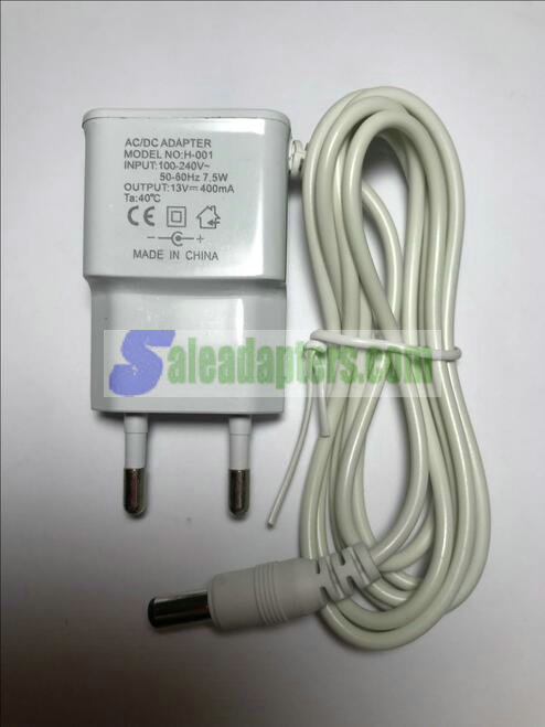 EU Plug Philips Charger AC/DC Adaptor 13V 400mA White for model SSW-2082EU