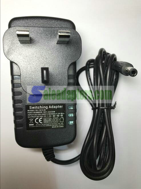 18V 1.6A AC-DC Switching Adapter Plug for Philips Dock AJ300D/37
