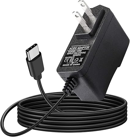 12V AC/DC Adapter USB-C Power Cord Compatible for AVAPOW A58 A68 A28 A08 A18 4000A 6000A