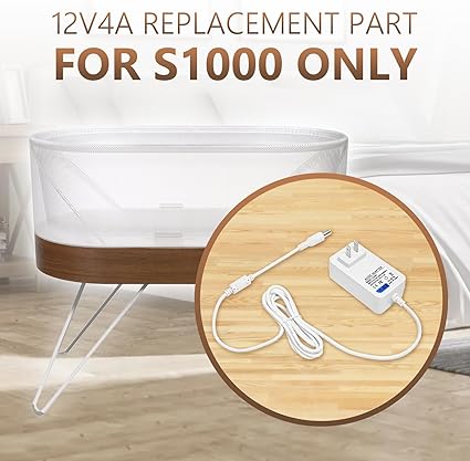 12V Power Supply Adapter for Snoo Model S1000 Happiest Baby Snoo Smart Sleeper Bassinet