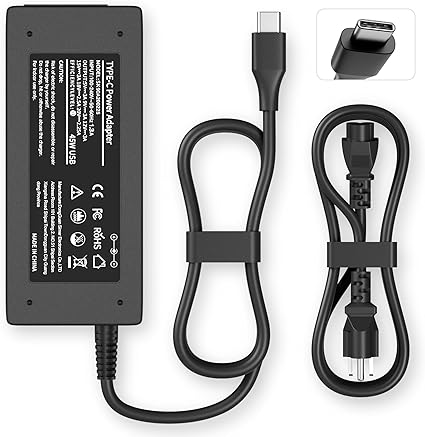 USB C Laptop Charger 45W Compatible with hp chromebook/Spectre X360, Lenovo ThinkPad/Yog