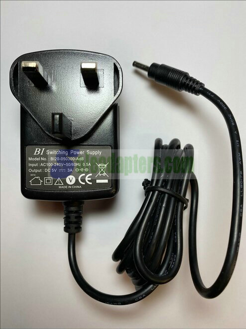 5V 3A 3.0A 3000mA AC-DC Switching Adaptor Power Supply Plug 3.5mmx1.3mm 3.5x1.3