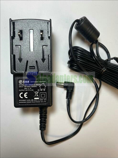 9V 2.5A ADS-25SGP-12-09023G Switching Adapter Power Supply Naked Plug