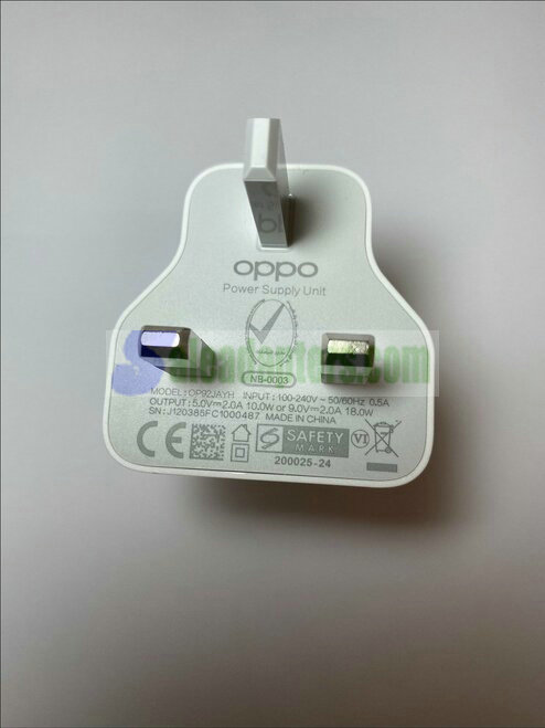 White 5.0V 2.0A 10.0W 9.0V 2.0A 18.0W Power Supply Unit for Oppo OP92JAYH