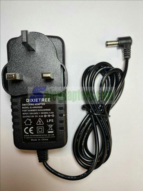 Replacement 9V AC-DC Adaptor Power Supply for Pure Evoke D440 Radio