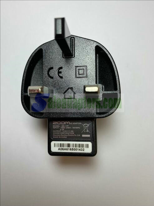 UK 5.0V 1.0A AC ADAPTOR AD-17F Black USB Socket Mains Plug Power Supply Charger
