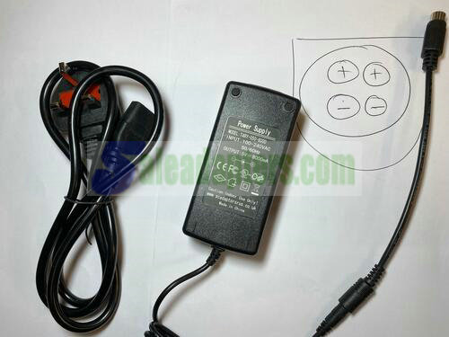 Replacement for 5V 6.5A 32.5W Powertron AC Adapter PA1065-050T2B650 4 Pin Din
