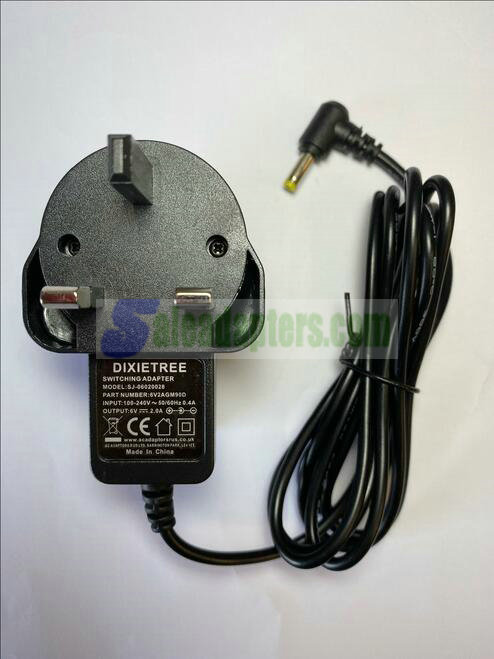 Replacement 6V 2A AC-DC Adaptor Power Supply DC IN for ONN DAB Radio DAB37-G