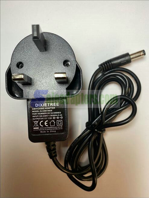 Replacement Negative Polarity 9V AC Adaptor for Casio MT-36