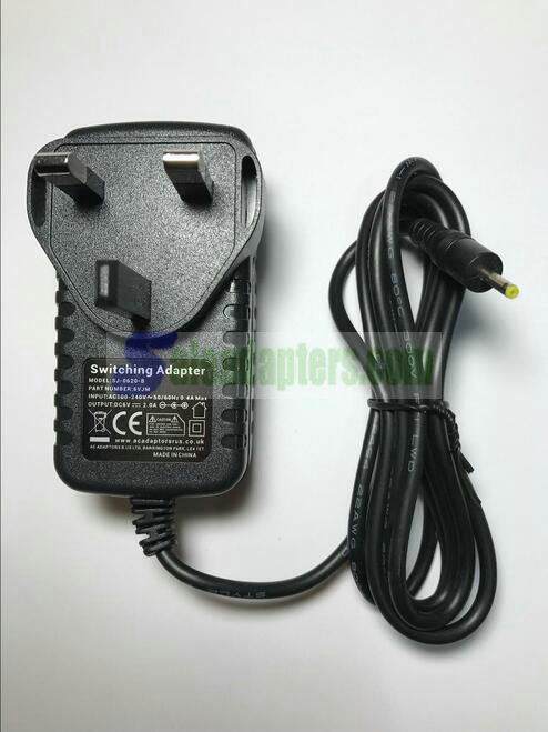 Black 6V 2A Mains AC-DC Switching Adaptor Power Supply Charger 2.5mm x 0.8mm