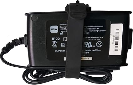 OEM Respironics 60W UL Testing Certification 12V AC/DC Adapter Compatible with Philips R