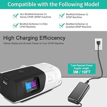 Replacement Resmed AirSense 11 Power Supply 24V 65W AC Adapter for All Resmed AirSense 1