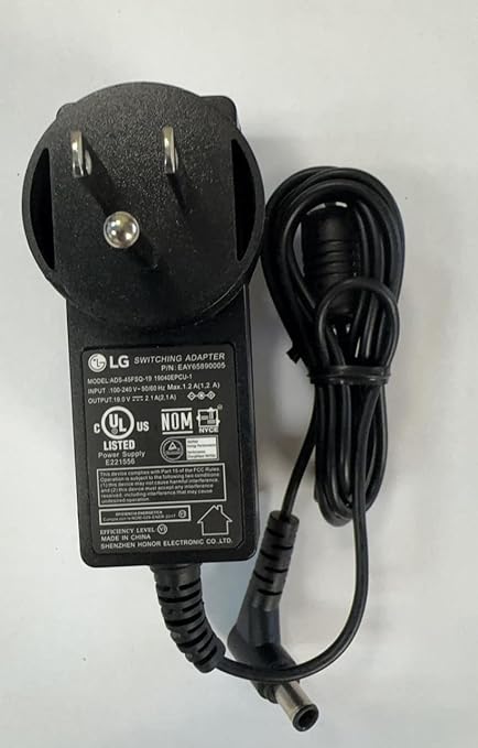 Genuine 19V 2.1A AC/DC Adapter Compatible with LG EAY65890005 ADS-45FSG-19 19040EPCU-1L