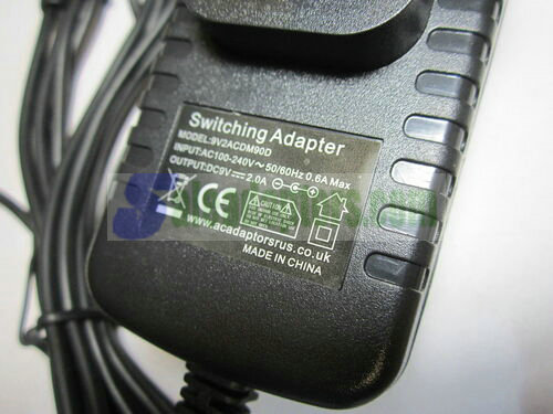 9V 2A Mains AC-DC Adaptor Power Supply with 5 Way Daisy Chain 4mm x 1.7mm 4x1.7