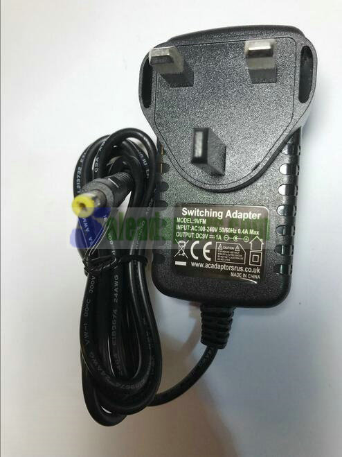 9V 1A 1000mA AC-DC Switching Adaptor Power Supply Charger 4.75mm x 1.75mm UK - Click Image to Close