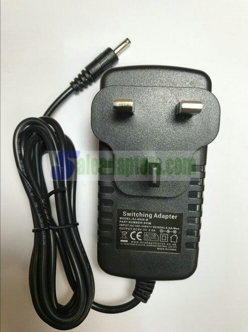 9V 2A UK AC-DC Adaptor Power Supply Charger Plug same as Model M806BLU