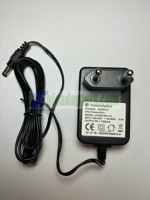 EU 9V 1500ma 1.5A AC-DC Switching Adaptor Power Supply 5.5mm x 2.1mm - Click Image to Close