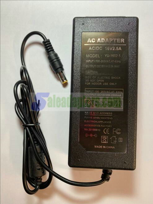 16V 2.5A AC/DC Adapter Power Supply 6.0mm x 4.3mm with centre pin 6x4.3