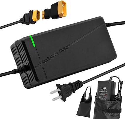 67.2V5A Charger with 6-in-1 Plug for 60V Lithium Battery Such as Car Truck Lawn Mower Bo