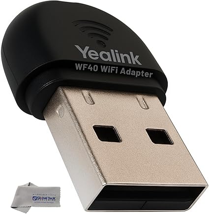 Yealink WF40 USB Wi-Fi Dongle Adapter for Desk Phones - Compatible Phone Models - T46U,