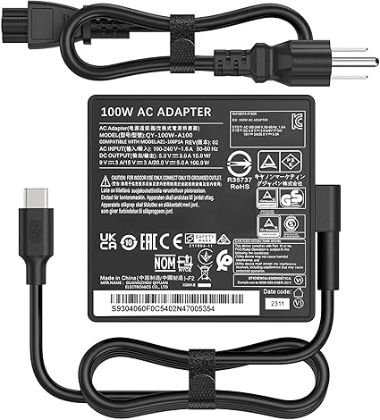 100W Laptop Charger Compatible with MSI Prestige14 15 A21-100P1A A100AP05P P15 A12 E16 M