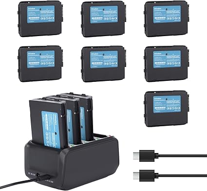 4-Slot TC77 Battery Charger Cradle for Zebra - Charging Station with 10-Pack TC77 Replac