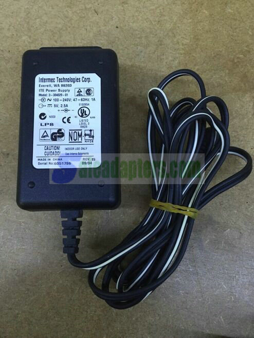 Genuine Intermec Technologies ITE Power Supply Model 3-304029-01 5V 2.5A - Click Image to Close