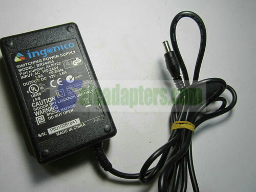 Genuine Ingenico Switching Power Supply Model BR24464 Part ALI0122 12V 3.6A DC