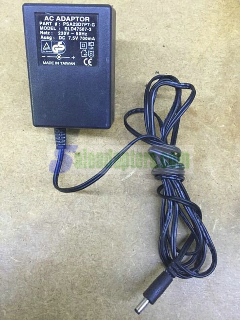 Genuine AC Adaptor Part PSA23D7P7-G Model SLD47507-3 7.5V 700mA