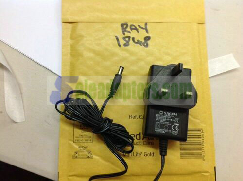 Genuine SAGEM SWITCHING POWER SUPPLY S012BB1200075 12V 750mA AC ADAPTER