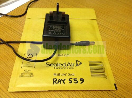 Genuine AC/DC Power Adapter Model No M-0555. DC12V 2.0A - Click Image to Close