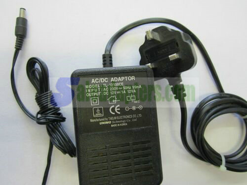 Genuine TL-12100CE AC/DC Power Adaptor 12V 1A 12VA TAELM Electronics Co Ltd