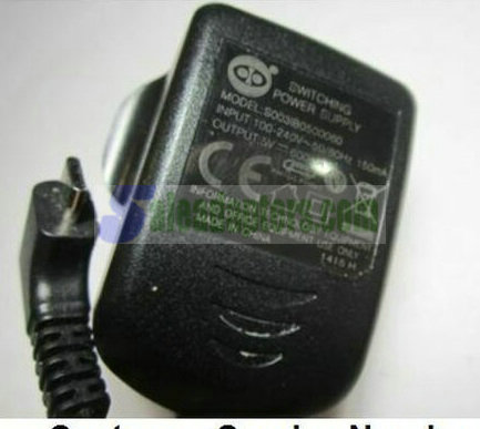 Genuine Switching Power Supply Model S003IB05000060 5V 600mA Black Charger Plug