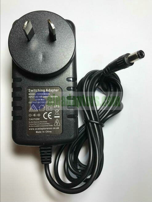 AUS AU Sunfone ACW024A-12B 12V 2A AC-DC Switching Adaptor Power Supply Plug