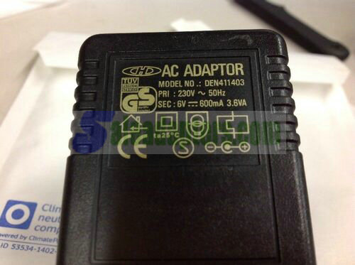 Genuine AX ADAPTOR DEN411403 6V 600mA Power Supply