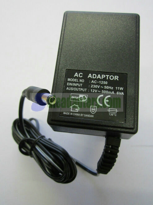 EU European 12V 500mA 6VA AC-AC Linear Adaptor AC-DC ADAPTOR Model No AC-1250