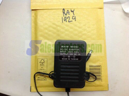 Genuine MAW WOEI AC/DC ADAPTOR 18V DC 1A Power Supply