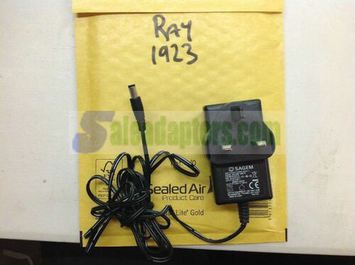 Genuine SAGEM SWITCHING POWER SUPPLY S012BB1200075 12.0V 750mA AC Adapter - Click Image to Close