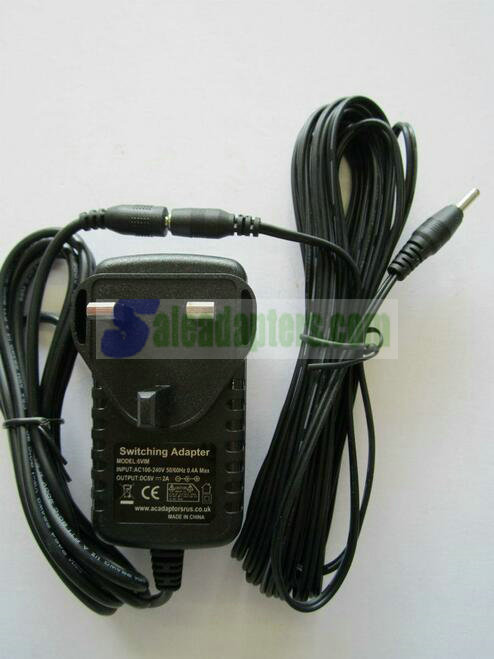 6M Long 5V 2A 2000mA XC-313 AC Adaptor Charger Power Supply UK Plug