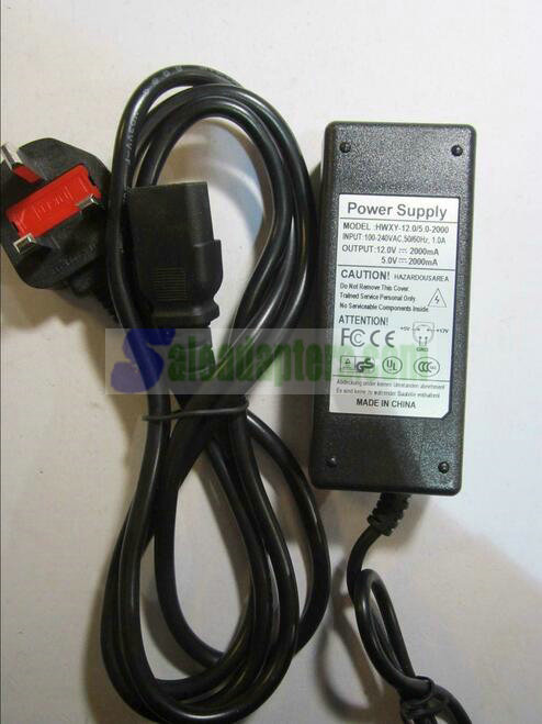 UK Replacement for OPTI Switching Adapter PA-225 5V 12V 2A 4 Pin for Hard Drive