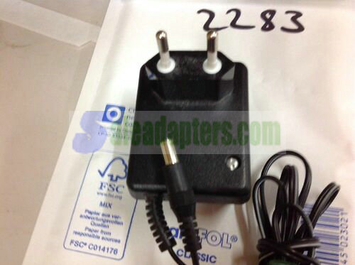 Genuine AC/DC ADAPTOR PC-1250-DVD 12V 500mA Power Supply Eu Plug