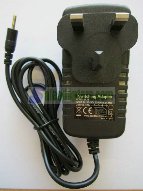 7 INCH TABLET WM8650 BY MID 2.2 ANDROID LA-915 9V AC ADAPTOR POWER SUPPLY