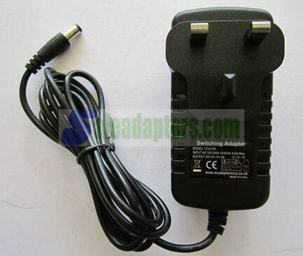 12V AC Power Adaptor for 250GB External Hard Disk Drive HDD Medion HDDrive 2 go