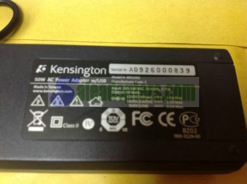 Genuine Kensington AC Power Adapter Mod No M01062 12vdc 3A 19Vdc 2.5A 5Vdc 0.5A