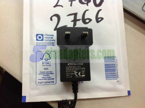 Genuine HYPERCOM POWER SUPPLY REV2 MU24-91075-I012 7.5 2.8A Uk Power Adaptor