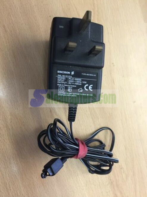 Original Genuine Ericsson Charger Model Paid-41-356BS 6V 700mA