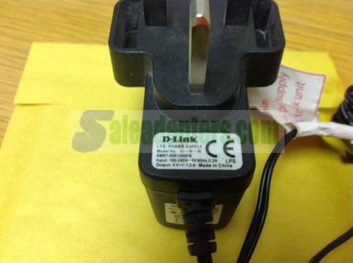 Genuine D-Link ITE Power Supplymod No AMS-0501200FB. 5.0V. 1.2A