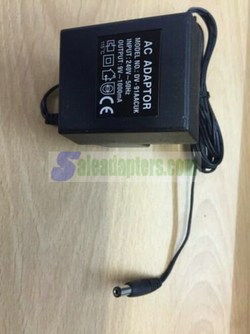 Genuine Original AC Adaptor Model DV-91AACUK 9V 1000mA