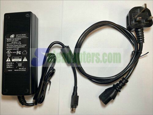 Replacement for 12V 8A AC-DC Adaptor Coming Data LP-1280 Power Supply