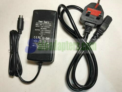 Replacement for 12V 5V 2000mA AC-DC Adaptor for Western Digital WD1200B007